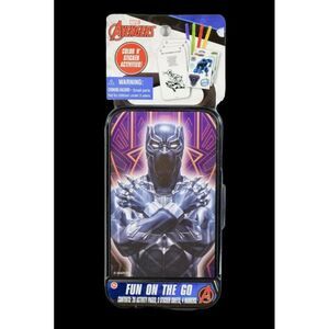 Marvel Avengers Black Panther Fun On The Go Color & Sticker Activities Set Toy